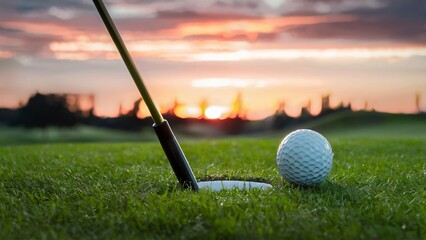 Golf ball on tee