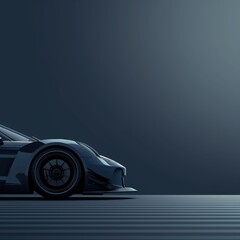 Race car wallpaper. Modern luxury sports car banner