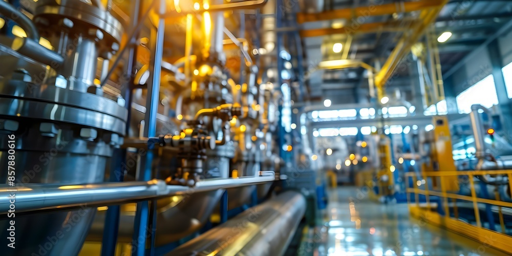 Poster efficiently monitor and control industrial processes in realtime from a central hub. concept industr
