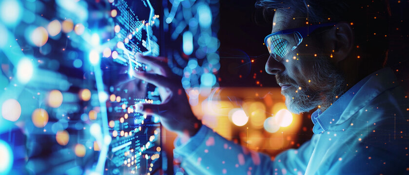 A scientist working on advanced battery technology for energy storage. Scientist Working