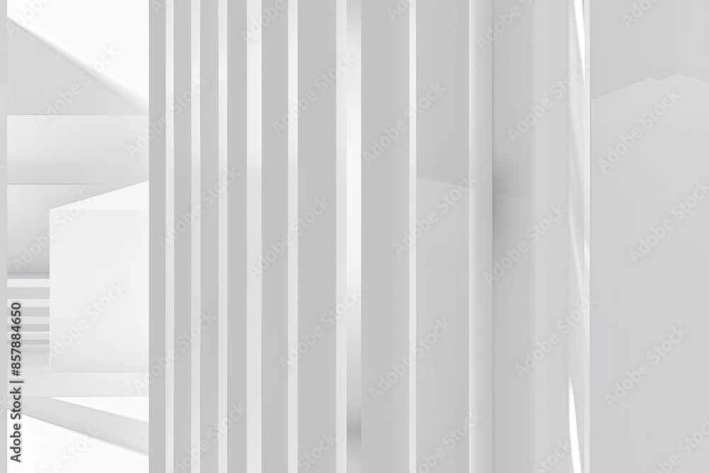 Aufkleber white minimalist abstract background created with generative ai
