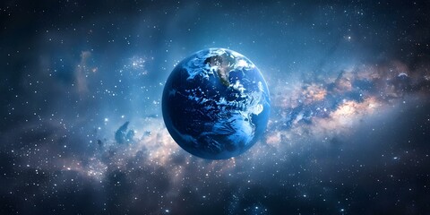 Naklejka premium In the Beginning Genesis 11 - God's Creation of the Heavens and Earth. Concept Creation, Genesis 11, Heavens, Earth, God