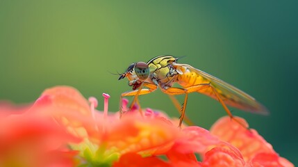 Pterygota on kerria flower