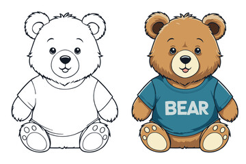  adorable bear vector cartoon art, ideal for children's books, wildlife-themed decor, and digital designs. Bring playful charm to your projects with these delightful illustrations