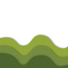 green abstract element design transparent background