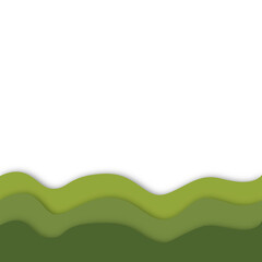 green abstract element design transparent background