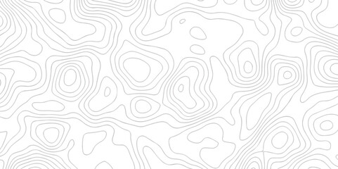 Pattern with lines The stylized height of the topographic map contour in lines and contours isolated on transparent. Black and white topography contour lines map isolated on white background