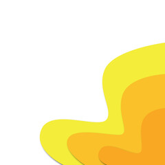 yellow abstract element design transparent background