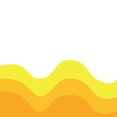 yellow abstract element design transparent background