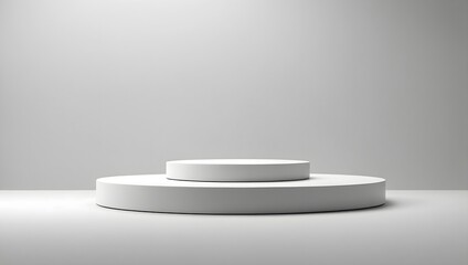 Empty podium for product presentation