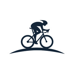 simple bicycle sport professional logo vector illustration template design