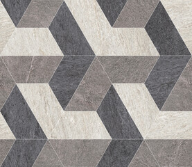 Geometric pattern, geometric decor using high-quality textures from marble, wood, cement, stone, metal, fabric. Parquet	