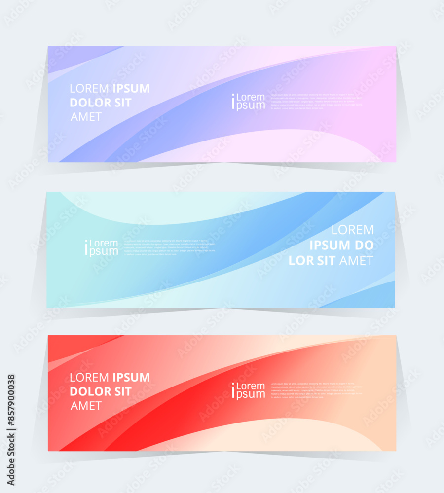 Wall mural geometric banner design with vector presentation template.