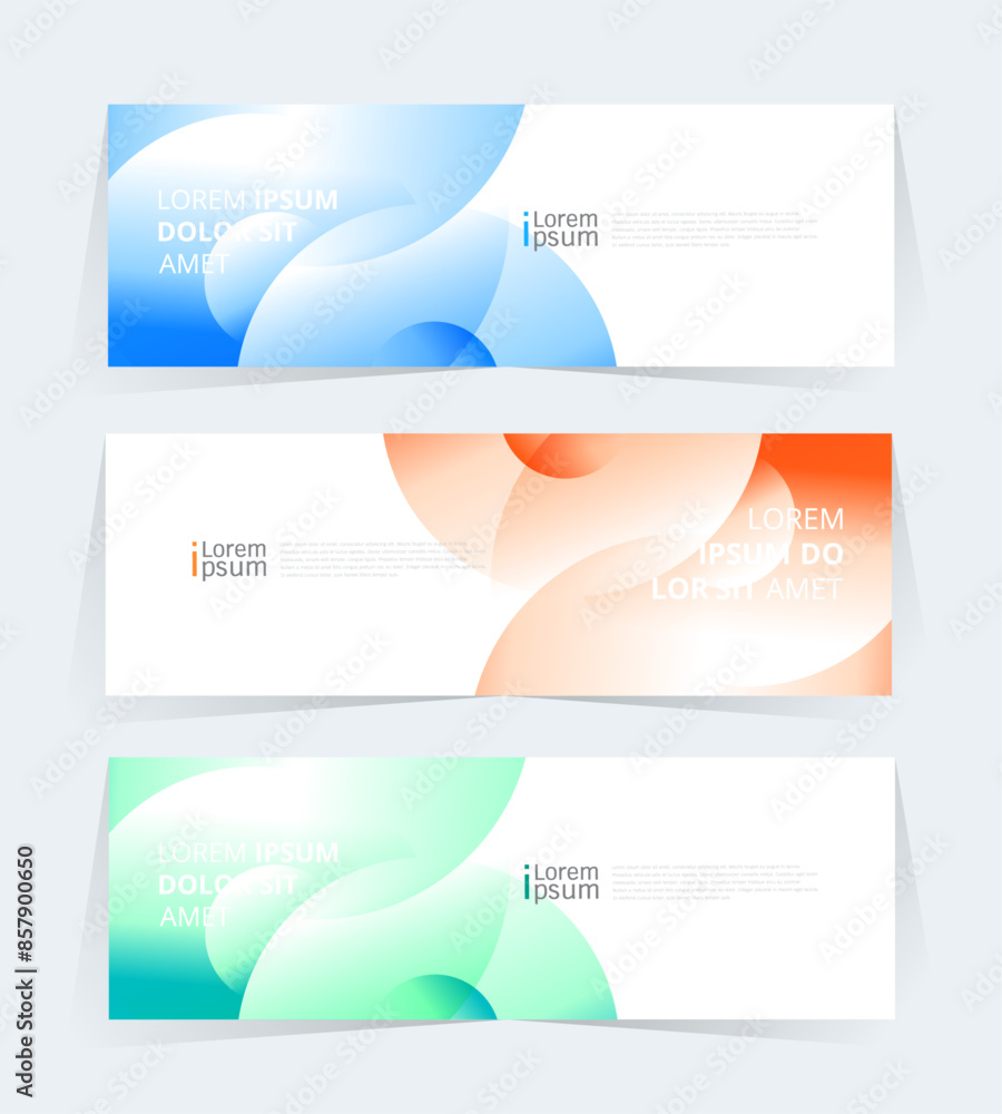 Poster geometric banner design with vector presentation template.