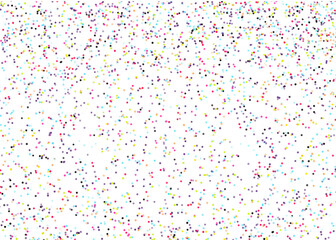 Confetti falling down isolated on transparent background. Rainbow color gold confetti PNG.  Create birthday and party decoration concept.  banner, poster, flyer,