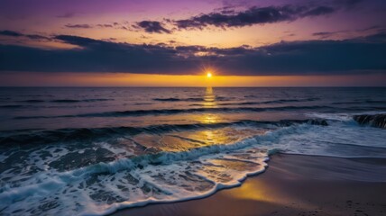 Fototapeta premium sunset on the beach