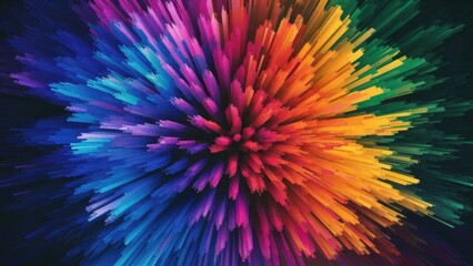 Obraz premium Luminous Graphic Burst