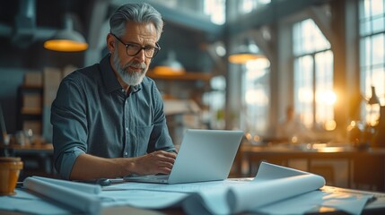 Designing Integrity: Businessman Crafting Financial Trust