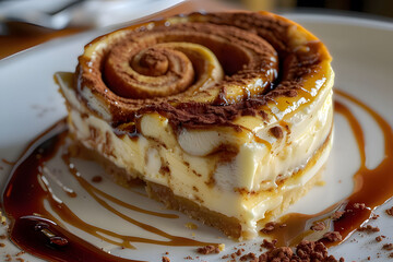 cake with chocolate. Generative AI