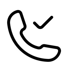 ready call icon with line style, perfect for user interface projects
