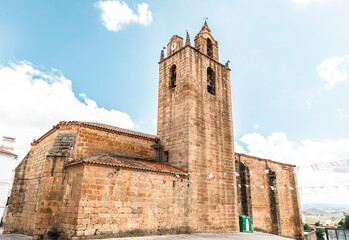 Church of Santa Marina in Canaveral, province of Caceres, Extremadura, Spain