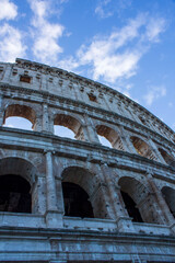 detail of the Colosseum in Rome
