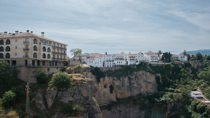Fototapeta premium View of Ronda, city of Andalusia, pueblo blanco