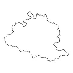 Ariege department map, administrative division of France. Vector illustration.