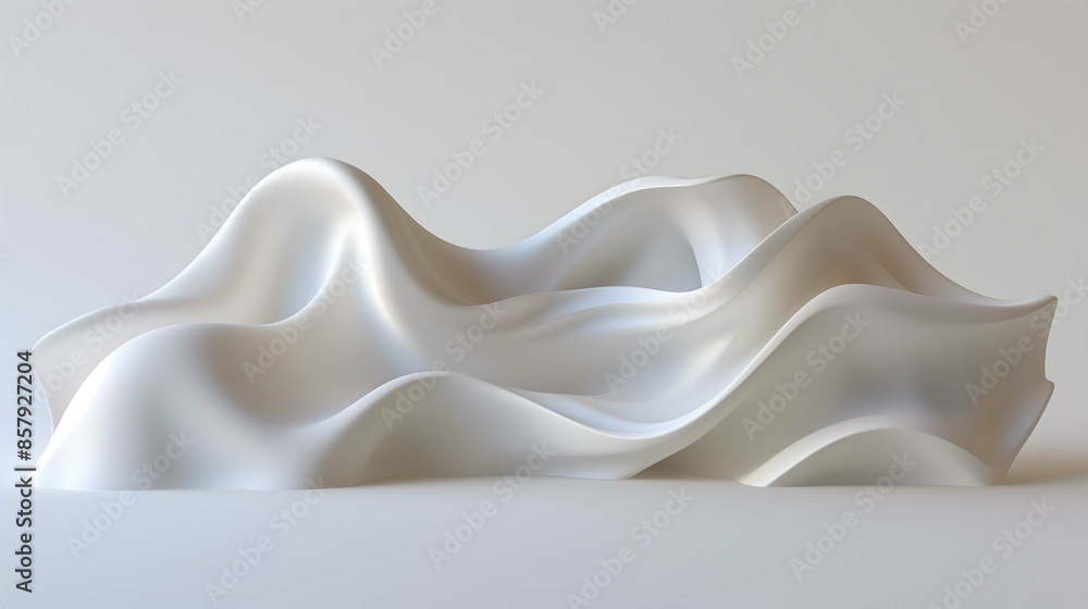 Poster white abstract 3d rendering
