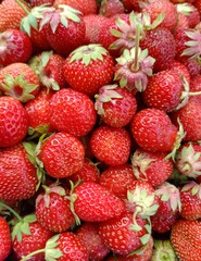 strawberries on a background