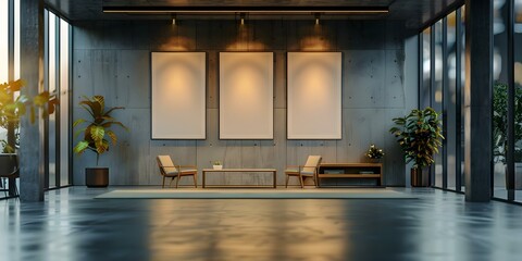 Designated area showcasing employee achievements with recognition boards and rewards display. Concept Employee Recognition, Achievements Showcase, Recognition Boards, Rewards Display, Workplace Decor