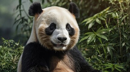 Obraz premium Giant Panda in Greenery