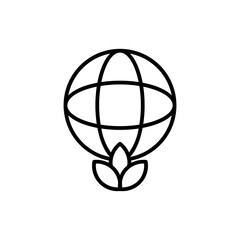 international day of yoga line icon