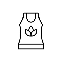 tank top line icon