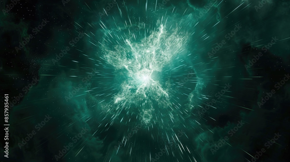 Poster a vibrant illustration of a dark space filled with countless stars, perfect for use in astronomy-rel