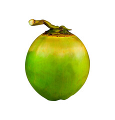 Coconut isolated on a transparent background