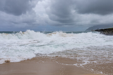 Pounder’s Beach，Oahu's North Shore, Windward Coast，Honolulu, Hawaii