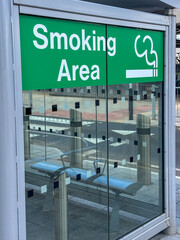 Smoking area sign