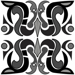Obraz premium black and white elements design concept 