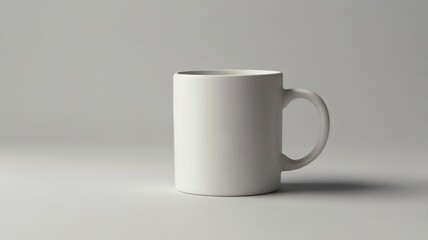 Fototapeta premium white matte mug mockup on a white background