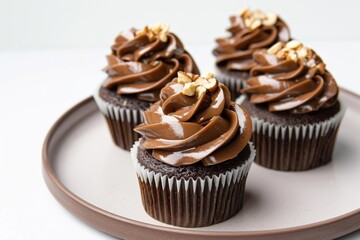 Decadent Caramelized Plantain Cupcakes with Velvety Hazelnut Frosting