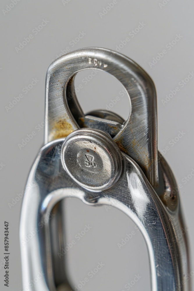 Poster a detailed view of a bike handle with intricate details and textures