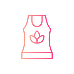 tank top gradient icon