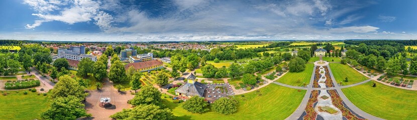 bad rappenau health resort germany europe 360° aerial panorama @ 40 m altitude