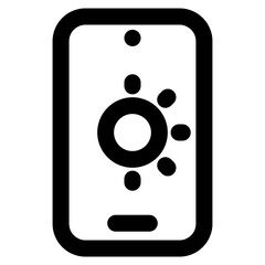 screen brightness level