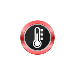 Thermometer icon isolated on transparent background