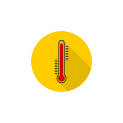 Thermometer icon isolated on transparent background