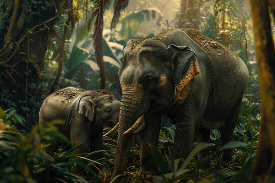 Elefant mit Baby
