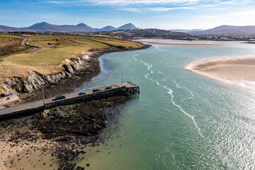 Aerial view of Ballyness Pier in County Donegal - Ireland © Lukassek