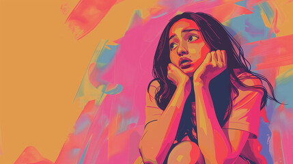 Worrying, anxiety, sad, depression, damsel in distress, thinking, concern, scare, uneasy, uncomfortable, suspicious, suspect, worry